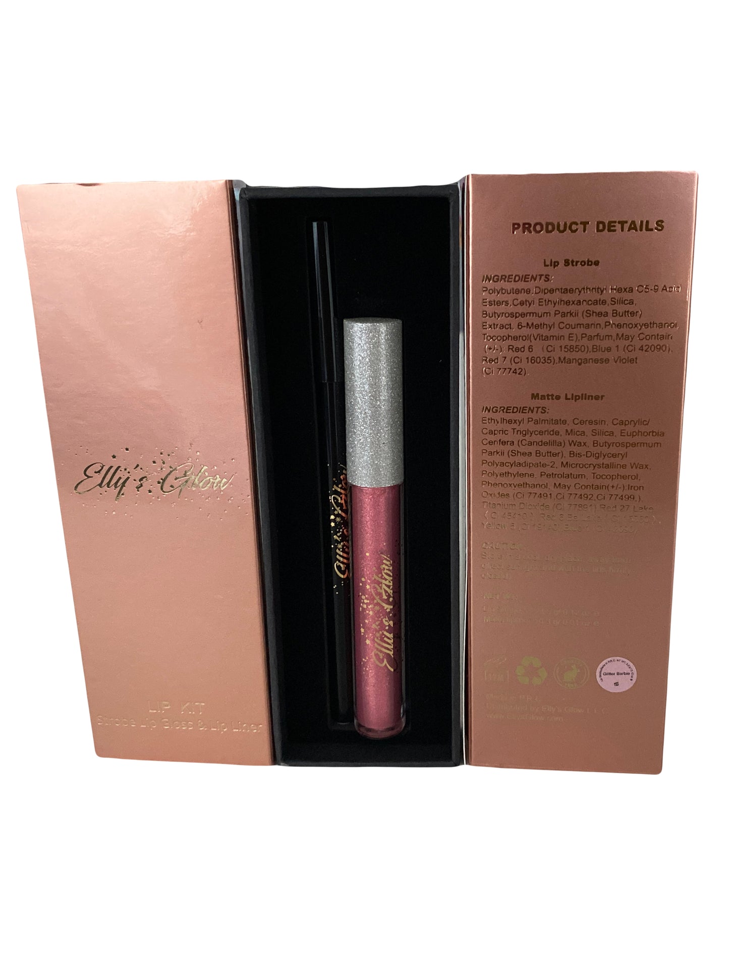 Strobe Lip Gloss Kit- Glitter Barbie